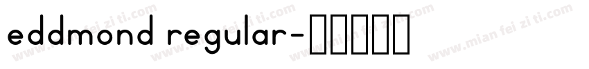 eddmond regular字体转换
